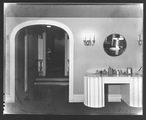 [Dressing Room in Residence of Gifford Cochran, Croton Falls, New York], Walker Evans (American, St. Louis, Missouri 1903–1975 New Haven, Connecticut), Film negative 