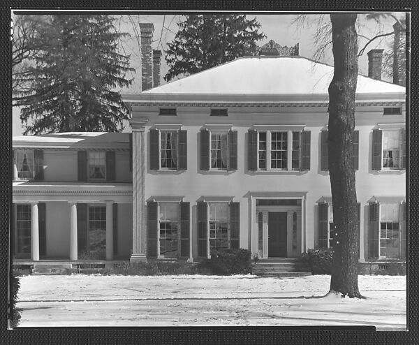 Walker Evans | [Rear View of Greek Revival House, Residence of Gifford ...