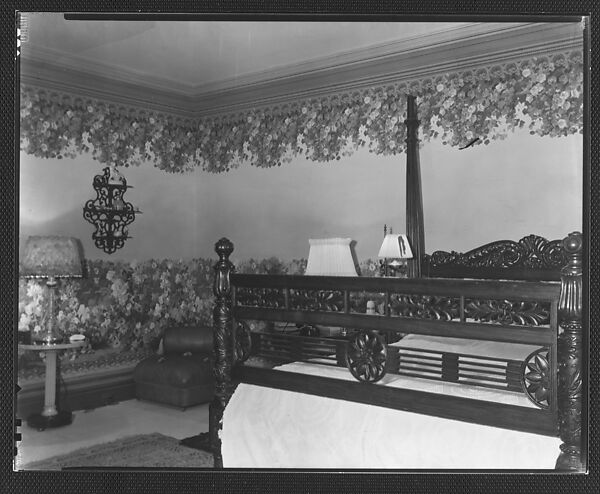 [Bedroom in Residence of Gifford Cochran, Croton Falls, New York], Walker Evans (American, St. Louis, Missouri 1903–1975 New Haven, Connecticut), Film negative 