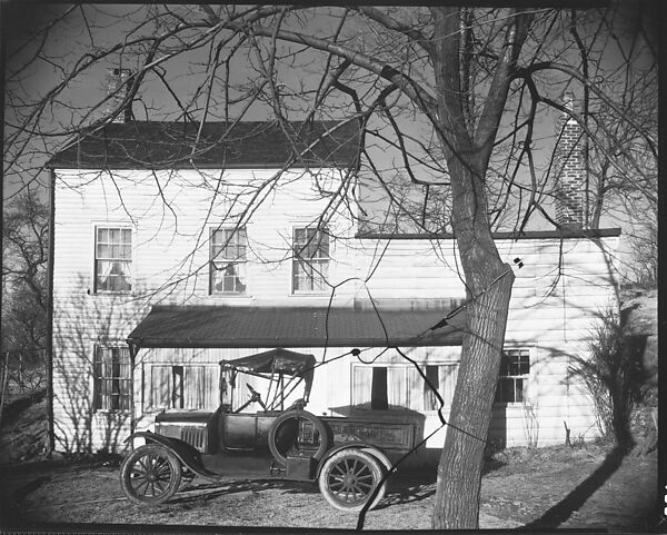 [Clapboard Farmhouse with Ford Model T Pickup Truck in Yard, Ossining, New York], Walker Evans (American, St. Louis, Missouri 1903–1975 New Haven, Connecticut), Film negative 