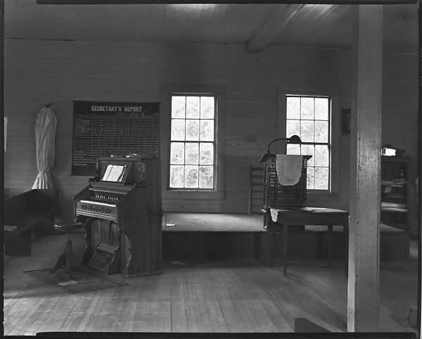 [Church Interior with Pump Organ, Alabama], Walker Evans (American, St. Louis, Missouri 1903–1975 New Haven, Connecticut), Film negative 