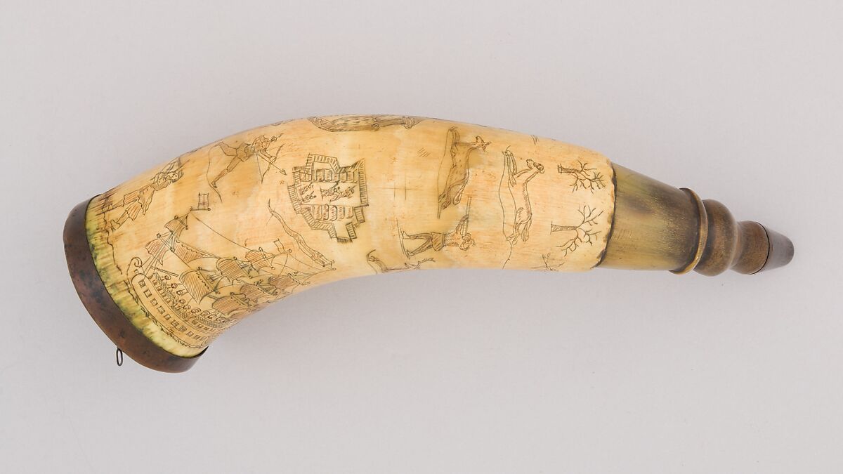 Powder Horn, Horn, American