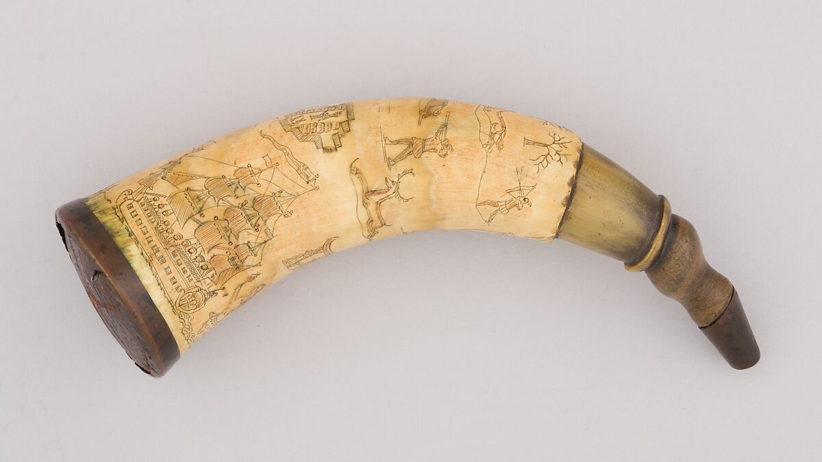 Powder Horn, Horn, American