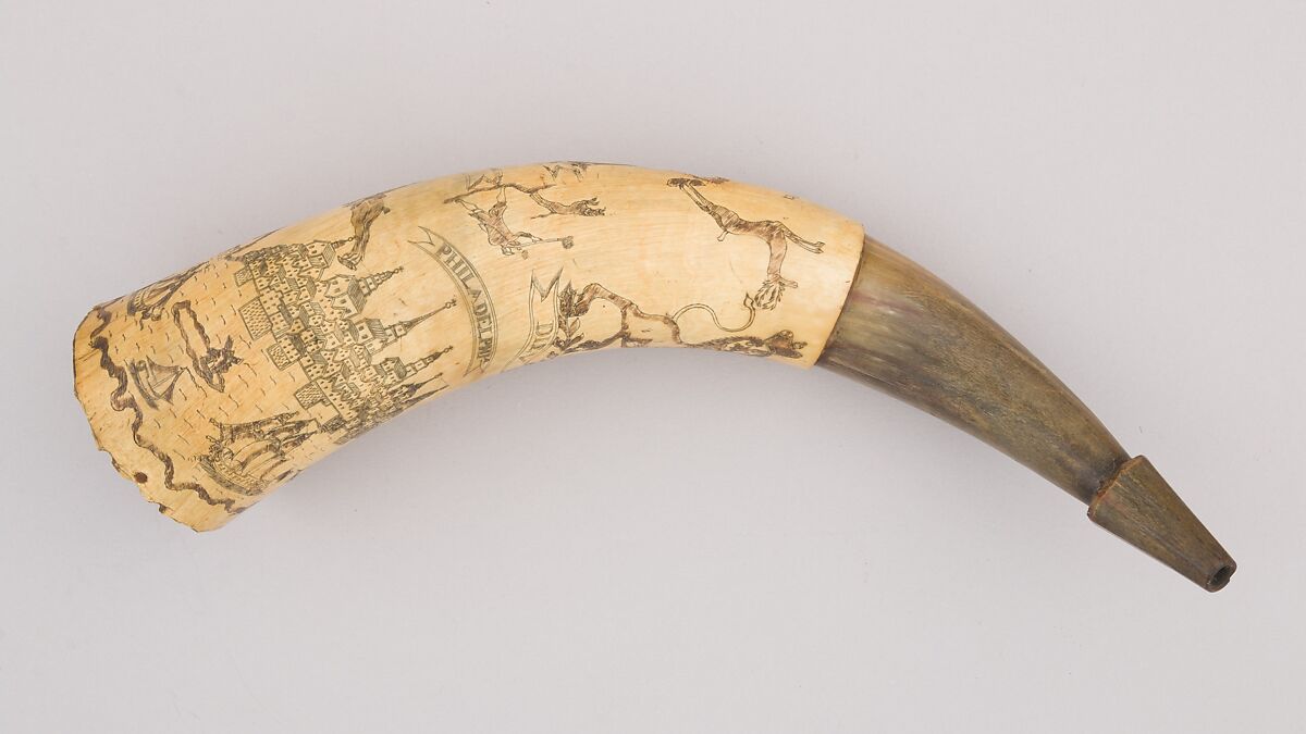 Powder Horn, Horn, American