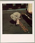 [Walker Evans Photographing Letterforms on Street], D. Kent (American), Instant internal dye diffusion transfer print (Polaroid SX-70)