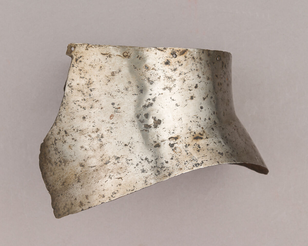 Lower Plate of a Bascinet, Iron, Italian