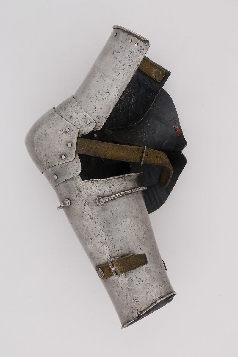 Upper Arm Defense (Rerebrace), Steel, leather, Italian