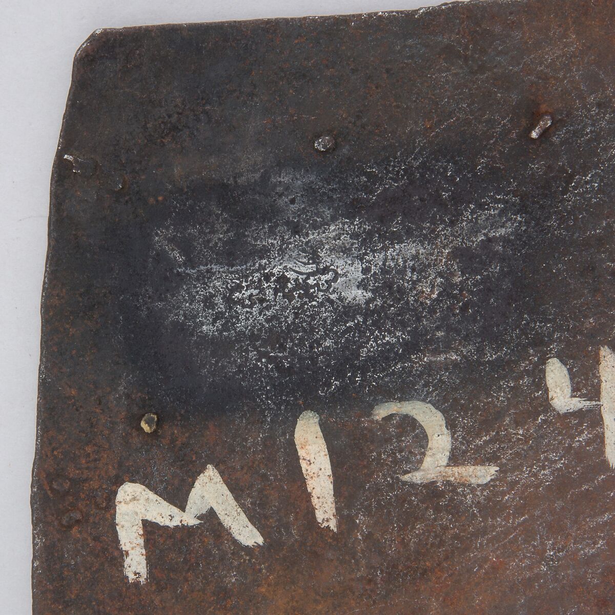 Brigandine Plate, Iron alloy, copper alloy, Italian