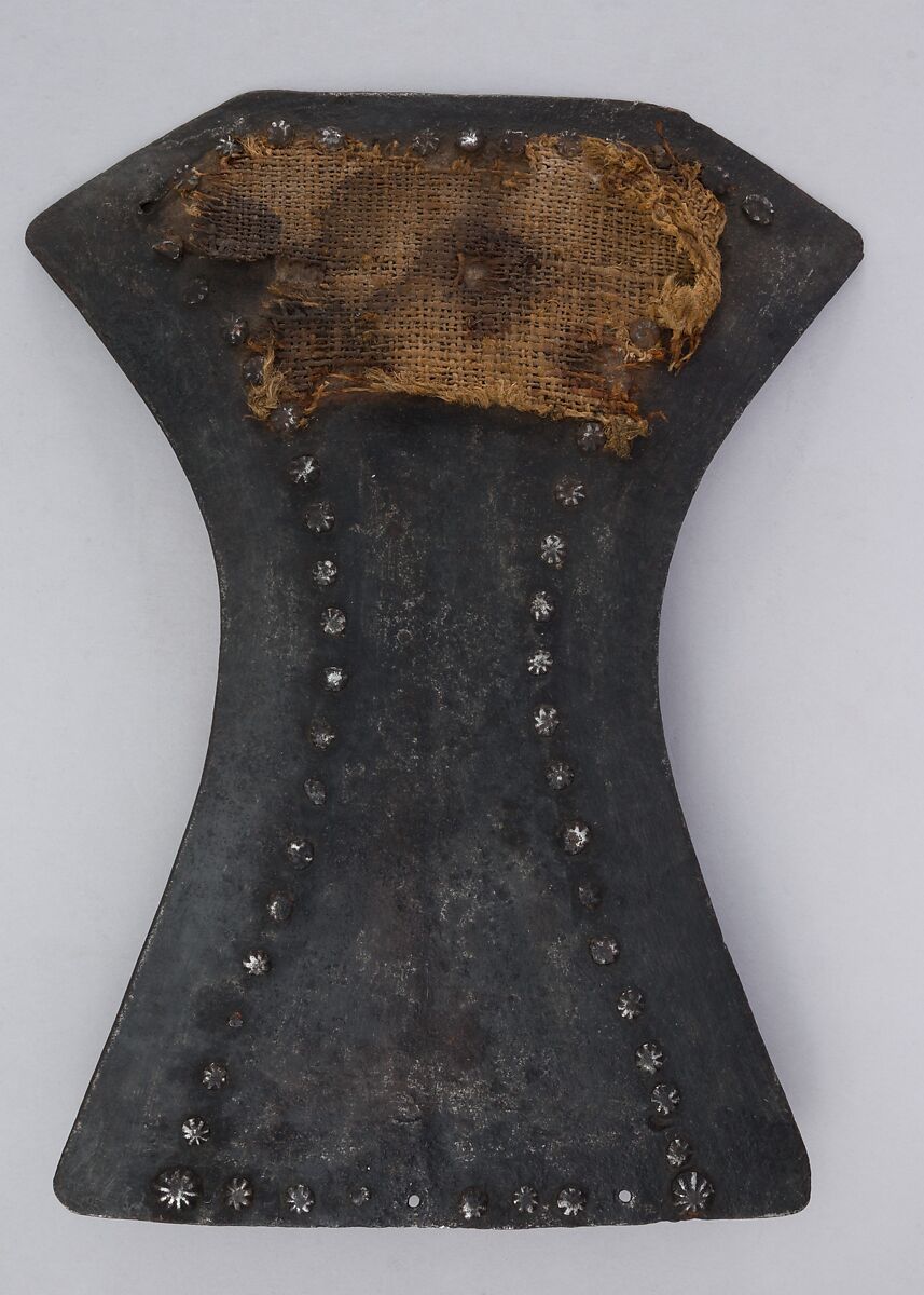 Brigandine Backplate, Steel, textile (hemp), Italian 