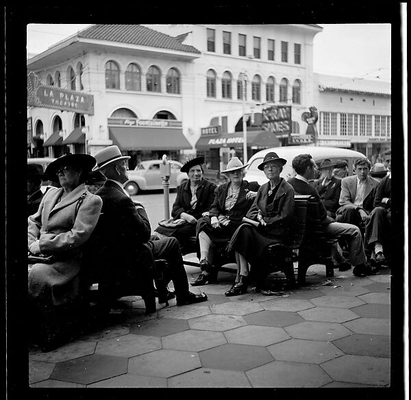[125 Views of West Coast of Florida, Including: Women on Benches in Sarasota, Mangroves, Pelicans, Shuffleboard Players, Men on Street in Tampa, Sponge Diving Wharves at Tarpon Springs, Coastal Residences, Fishermen, and Miscellaneous Street Scenes], Walker Evans (American, St. Louis, Missouri 1903–1975 New Haven, Connecticut), Film negative