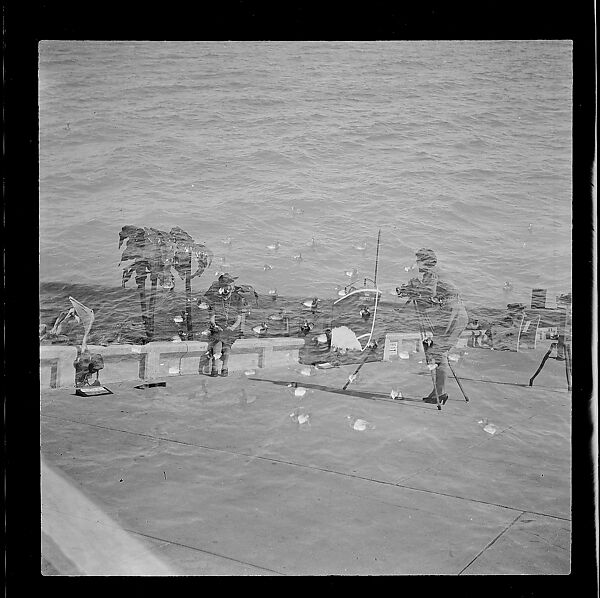 [125 Views of West Coast of Florida, Including: Women on Benches in Sarasota, Mangroves, Pelicans, Shuffleboard Players, Men on Street in Tampa, Sponge Diving Wharves at Tarpon Springs, Coastal Residences, Fishermen, and Miscellaneous Street Scenes], Walker Evans (American, St. Louis, Missouri 1903–1975 New Haven, Connecticut), Film negative