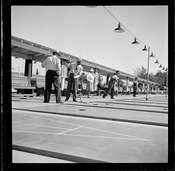 [125 Views of West Coast of Florida, Including: Women on Benches in Sarasota, Mangroves, Pelicans, Shuffleboard Players, Men on Street in Tampa, Sponge Diving Wharves at Tarpon Springs, Coastal Residences, Fishermen, and Miscellaneous Street Scenes], Walker Evans (American, St. Louis, Missouri 1903–1975 New Haven, Connecticut), Film negative