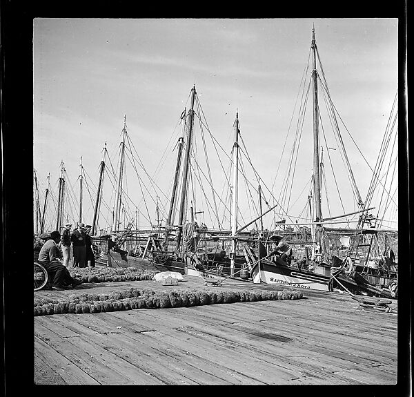 [125 Views of West Coast of Florida, Including: Women on Benches in Sarasota, Mangroves, Pelicans, Shuffleboard Players, Men on Street in Tampa, Sponge Diving Wharves at Tarpon Springs, Coastal Residences, Fishermen, and Miscellaneous Street Scenes], Walker Evans (American, St. Louis, Missouri 1903–1975 New Haven, Connecticut), Film negative