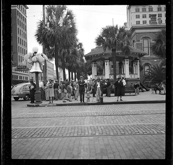 [125 Views of West Coast of Florida, Including: Women on Benches in Sarasota, Mangroves, Pelicans, Shuffleboard Players, Men on Street in Tampa, Sponge Diving Wharves at Tarpon Springs, Coastal Residences, Fishermen, and Miscellaneous Street Scenes], Walker Evans (American, St. Louis, Missouri 1903–1975 New Haven, Connecticut), Film negative