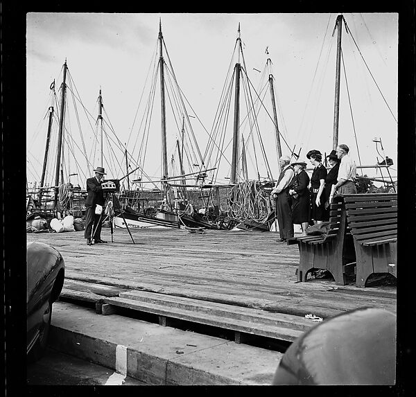 [125 Views of West Coast of Florida, Including: Women on Benches in Sarasota, Mangroves, Pelicans, Shuffleboard Players, Men on Street in Tampa, Sponge Diving Wharves at Tarpon Springs, Coastal Residences, Fishermen, and Miscellaneous Street Scenes], Walker Evans (American, St. Louis, Missouri 1903–1975 New Haven, Connecticut), Film negative