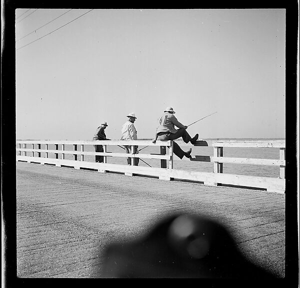 [125 Views of West Coast of Florida, Including: Women on Benches in Sarasota, Mangroves, Pelicans, Shuffleboard Players, Men on Street in Tampa, Sponge Diving Wharves at Tarpon Springs, Coastal Residences, Fishermen, and Miscellaneous Street Scenes], Walker Evans (American, St. Louis, Missouri 1903–1975 New Haven, Connecticut), Film negative