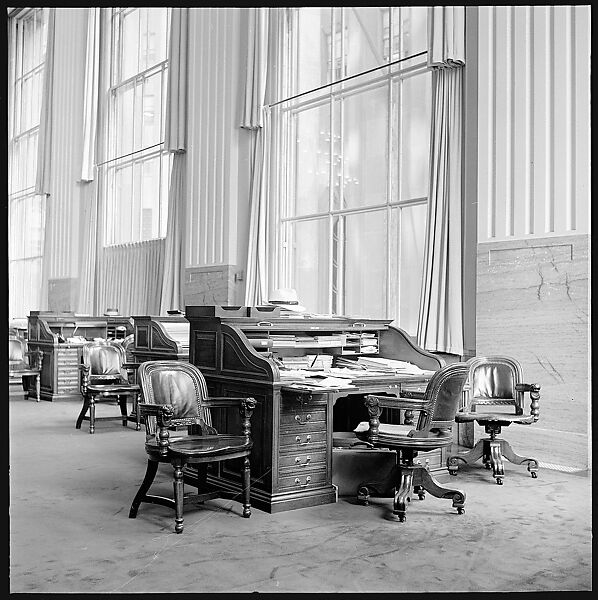 [Office Interiors, for the Series "Vintage Office Furniture", Fortune Magazine, August 1953], Walker Evans (American, St. Louis, Missouri 1903–1975 New Haven, Connecticut), Film negatives