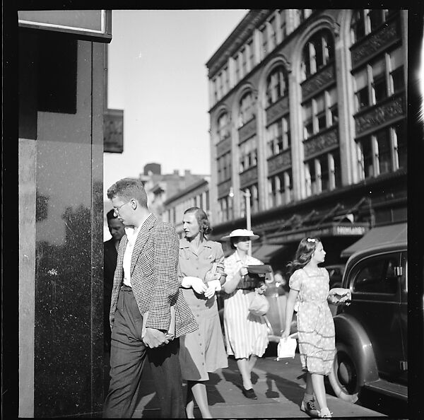 [80 Views of Bridgeport, Connecticut, Including: Pedestrians, Shoppers, Storefronts, and Remington Munitions Factory Workers, Commissioned by Fortune Magazine for "In Bridgeport's War Factories", Published September 1941], Walker Evans (American, St. Louis, Missouri 1903–1975 New Haven, Connecticut), Film negative