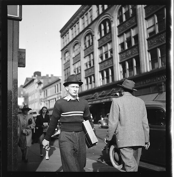 [80 Views of Bridgeport, Connecticut, Including: Pedestrians, Shoppers, Storefronts, and Remington Munitions Factory Workers, Commissioned by Fortune Magazine for "In Bridgeport's War Factories", Published September 1941], Walker Evans (American, St. Louis, Missouri 1903–1975 New Haven, Connecticut), Film negative