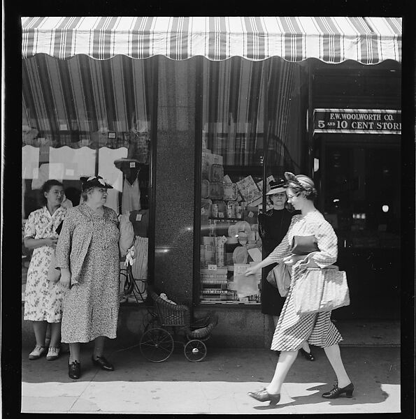 [80 Views of Bridgeport, Connecticut, Including: Pedestrians, Shoppers, Storefronts, and Remington Munitions Factory Workers, Commissioned by Fortune Magazine for "In Bridgeport's War Factories", Published September 1941], Walker Evans (American, St. Louis, Missouri 1903–1975 New Haven, Connecticut), Film negative