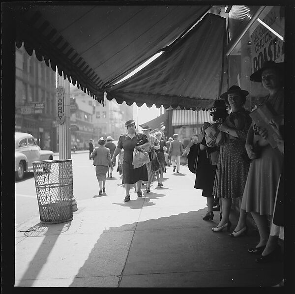 [80 Views of Bridgeport, Connecticut, Including: Pedestrians, Shoppers, Storefronts, and Remington Munitions Factory Workers, Commissioned by Fortune Magazine for "In Bridgeport's War Factories", Published September 1941], Walker Evans (American, St. Louis, Missouri 1903–1975 New Haven, Connecticut), Film negative