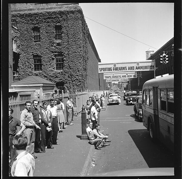 [80 Views of Bridgeport, Connecticut, Including: Pedestrians, Shoppers, Storefronts, and Remington Munitions Factory Workers, Commissioned by Fortune Magazine for "In Bridgeport's War Factories", Published September 1941], Walker Evans (American, St. Louis, Missouri 1903–1975 New Haven, Connecticut), Film negative