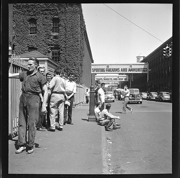 [80 Views of Bridgeport, Connecticut, Including: Pedestrians, Shoppers, Storefronts, and Remington Munitions Factory Workers, Commissioned by Fortune Magazine for "In Bridgeport's War Factories", Published September 1941], Walker Evans (American, St. Louis, Missouri 1903–1975 New Haven, Connecticut), Film negative
