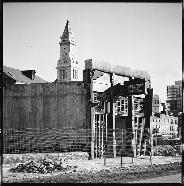[219 Views of Boston Architecture, Commissioned by Fortune for "The Athenian Reach", Published June 1964], Walker Evans (American, St. Louis, Missouri 1903–1975 New Haven, Connecticut), Film negative