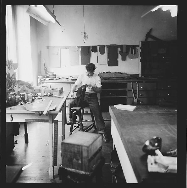 [105 Views and Studies of Leather Craftsmen, Their Home in Birdsboro, Pennsylvania and New York City Residence, Commissioned by Fortune Magazine for "The Small Shop," Published November 1945], Walker Evans (American, St. Louis, Missouri 1903–1975 New Haven, Connecticut), Film negative