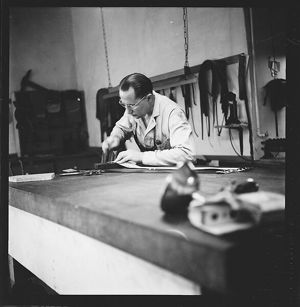 [105 Views and Studies of Leather Craftsmen, Their Home in Birdsboro, Pennsylvania and New York City Residence, Commissioned by Fortune Magazine for "The Small Shop," Published November 1945], Walker Evans (American, St. Louis, Missouri 1903–1975 New Haven, Connecticut), Film negative
