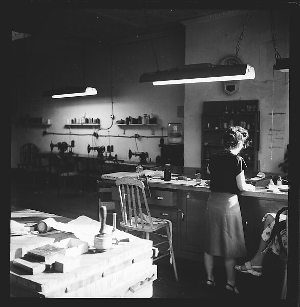 [105 Views and Studies of Leather Craftsmen, Their Home in Birdsboro, Pennsylvania and New York City Residence, Commissioned by Fortune Magazine for "The Small Shop," Published November 1945], Walker Evans (American, St. Louis, Missouri 1903–1975 New Haven, Connecticut), Film negative
