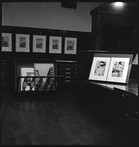 [68 Views of New York Public Library on Fifth Avenue, Bryant Park, and Studies of Reading Room, Stacks, Rare Book Room, and Readers, Possibly Commissioned for Unpublished Vogue Article, 1949, Including Four Portraits of Jane Smith Evans], Walker Evans (American, St. Louis, Missouri 1903–1975 New Haven, Connecticut), Film negative