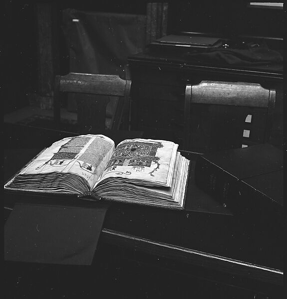 [68 Views of New York Public Library on Fifth Avenue, Bryant Park, and Studies of Reading Room, Stacks, Rare Book Room, and Readers, Possibly Commissioned for Unpublished Vogue Article, 1949, Including Four Portraits of Jane Smith Evans], Walker Evans (American, St. Louis, Missouri 1903–1975 New Haven, Connecticut), Film negative
