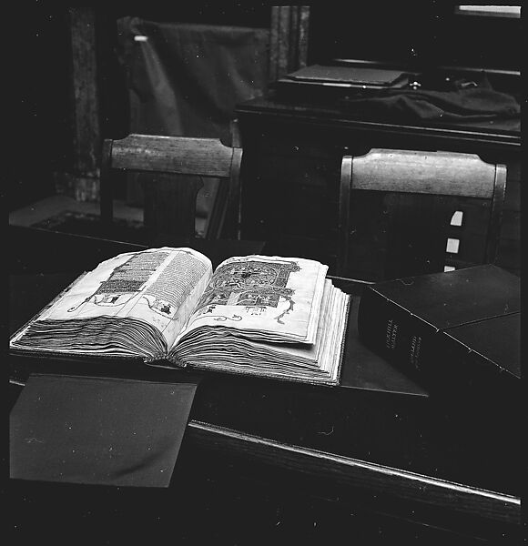 [68 Views of New York Public Library on Fifth Avenue, Bryant Park, and Studies of Reading Room, Stacks, Rare Book Room, and Readers, Possibly Commissioned for Unpublished Vogue Article, 1949, Including Four Portraits of Jane Smith Evans], Walker Evans (American, St. Louis, Missouri 1903–1975 New Haven, Connecticut), Film negative