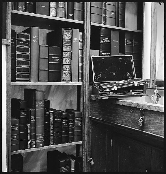 [68 Views of New York Public Library on Fifth Avenue, Bryant Park, and Studies of Reading Room, Stacks, Rare Book Room, and Readers, Possibly Commissioned for Unpublished Vogue Article, 1949, Including Four Portraits of Jane Smith Evans], Walker Evans (American, St. Louis, Missouri 1903–1975 New Haven, Connecticut), Film negative