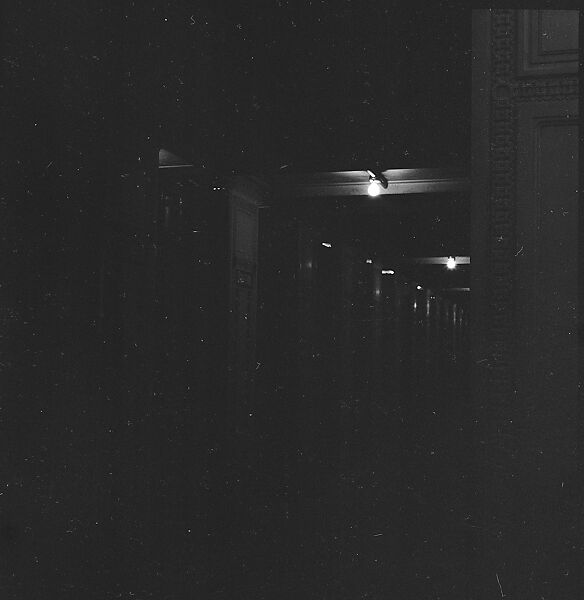 [68 Views of New York Public Library on Fifth Avenue, Bryant Park, and Studies of Reading Room, Stacks, Rare Book Room, and Readers, Possibly Commissioned for Unpublished Vogue Article, 1949, Including Four Portraits of Jane Smith Evans], Walker Evans (American, St. Louis, Missouri 1903–1975 New Haven, Connecticut), Film negative