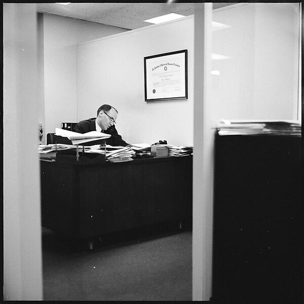 [489 Views and Studies of Brown Brothers Harriman & Company Bankers, Their Offices, and Employees at Work, and Related Views of Partners' Residences, Commissioned by Doubleday & Company for "Partners in Banking", Published 1968], Walker Evans (American, St. Louis, Missouri 1903–1975 New Haven, Connecticut), Film negative