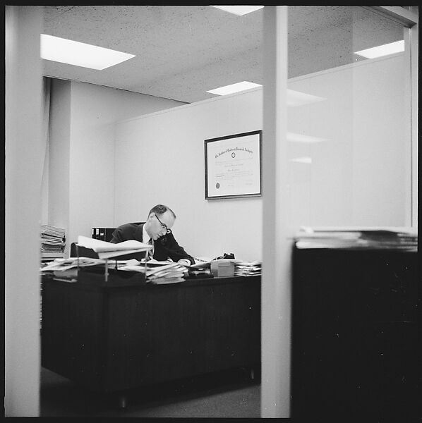 [489 Views and Studies of Brown Brothers Harriman & Company Bankers, Their Offices, and Employees at Work, and Related Views of Partners' Residences, Commissioned by Doubleday & Company for "Partners in Banking", Published 1968], Walker Evans (American, St. Louis, Missouri 1903–1975 New Haven, Connecticut), Film negative