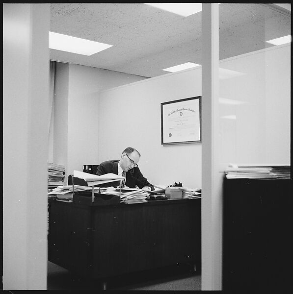 [489 Views and Studies of Brown Brothers Harriman & Company Bankers, Their Offices, and Employees at Work, and Related Views of Partners' Residences, Commissioned by Doubleday & Company for "Partners in Banking", Published 1968], Walker Evans (American, St. Louis, Missouri 1903–1975 New Haven, Connecticut), Film negative