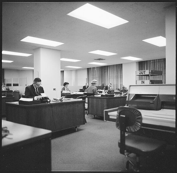 [489 Views and Studies of Brown Brothers Harriman & Company Bankers, Their Offices, and Employees at Work, and Related Views of Partners' Residences, Commissioned by Doubleday & Company for "Partners in Banking", Published 1968], Walker Evans (American, St. Louis, Missouri 1903–1975 New Haven, Connecticut), Film negative