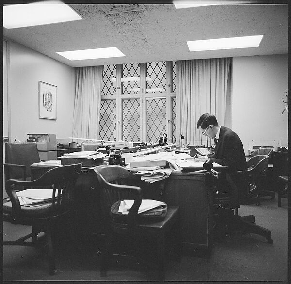[489 Views and Studies of Brown Brothers Harriman & Company Bankers, Their Offices, and Employees at Work, and Related Views of Partners' Residences, Commissioned by Doubleday & Company for "Partners in Banking", Published 1968], Walker Evans (American, St. Louis, Missouri 1903–1975 New Haven, Connecticut), Film negative