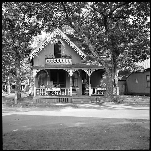 [24 Portraits, Views, and Studies: Jane Smith Ninas, Olivia Saunders Agee, Peggy Hobson, and Folk Victorian Cottages at Oak Bluffs, and Edgartown Tombstones, Martha's Vineyard, Massachusetts], Walker Evans (American, St. Louis, Missouri 1903–1975 New Haven, Connecticut), Film negative