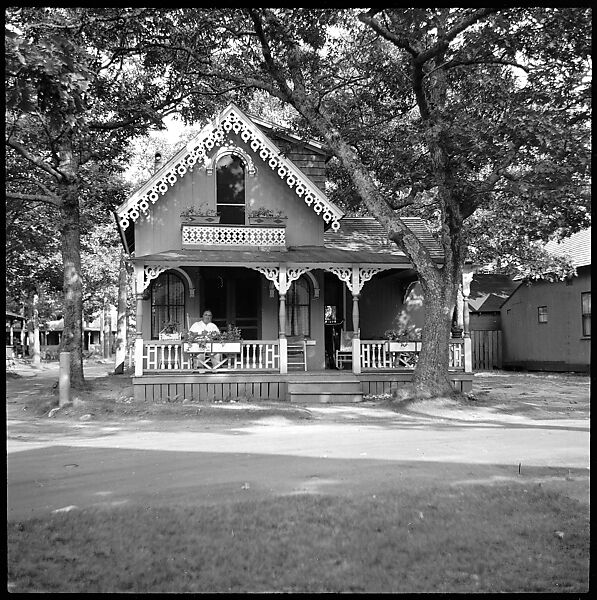 [24 Portraits, Views, and Studies: Jane Smith Ninas, Olivia Saunders Agee, Peggy Hobson, and Folk Victorian Cottages at Oak Bluffs, and Edgartown Tombstones, Martha's Vineyard, Massachusetts], Walker Evans (American, St. Louis, Missouri 1903–1975 New Haven, Connecticut), Film negative