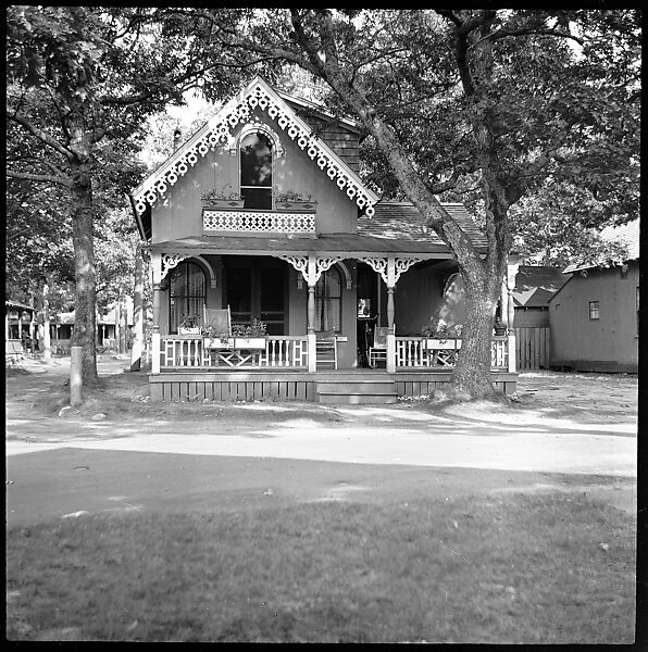 [24 Portraits, Views, and Studies: Jane Smith Ninas, Olivia Saunders Agee, Peggy Hobson, and Folk Victorian Cottages at Oak Bluffs, and Edgartown Tombstones, Martha's Vineyard, Massachusetts], Walker Evans (American, St. Louis, Missouri 1903–1975 New Haven, Connecticut), Film negative