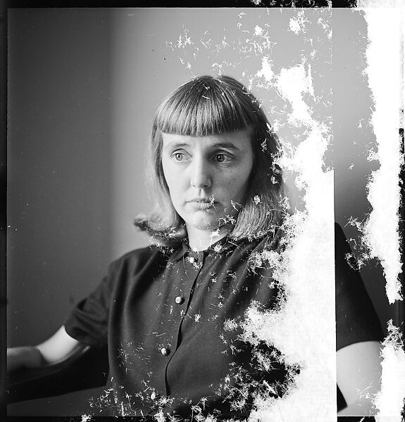 [168 Portraits, Views, and Studies: Unidentified Woman Looking at Photographs with Friend, Walking in Central Park Zoo, and Related Park and Skyline Views, New York City], Walker Evans (American, St. Louis, Missouri 1903–1975 New Haven, Connecticut), Film negative