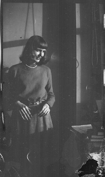 [168 Portraits, Views, and Studies: Unidentified Woman Looking at Photographs with Friend, Walking in Central Park Zoo, and Related Park and Skyline Views, New York City], Walker Evans (American, St. Louis, Missouri 1903–1975 New Haven, Connecticut), Film negative