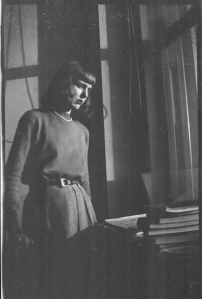[168 Portraits, Views, and Studies: Unidentified Woman Looking at Photographs with Friend, Walking in Central Park Zoo, and Related Park and Skyline Views, New York City], Walker Evans (American, St. Louis, Missouri 1903–1975 New Haven, Connecticut), Film negative