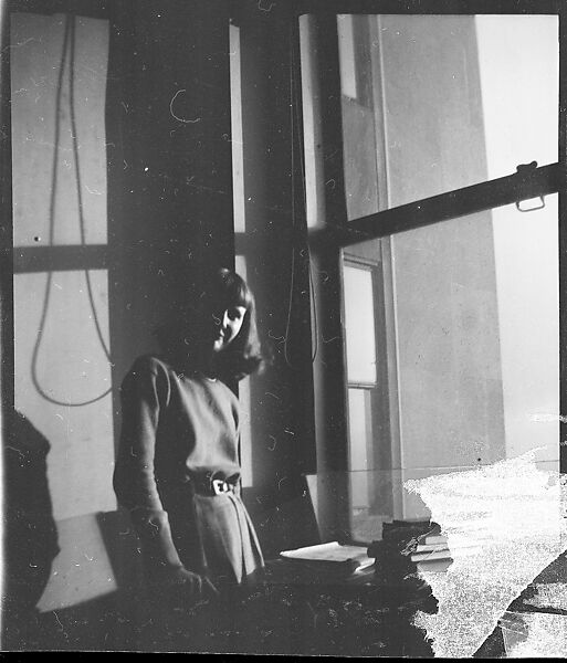 [168 Portraits, Views, and Studies: Unidentified Woman Looking at Photographs with Friend, Walking in Central Park Zoo, and Related Park and Skyline Views, New York City], Walker Evans (American, St. Louis, Missouri 1903–1975 New Haven, Connecticut), Film negative