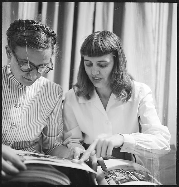 [168 Portraits, Views, and Studies: Unidentified Woman Looking at Photographs with Friend, Walking in Central Park Zoo, and Related Park and Skyline Views, New York City], Walker Evans (American, St. Louis, Missouri 1903–1975 New Haven, Connecticut), Film negative