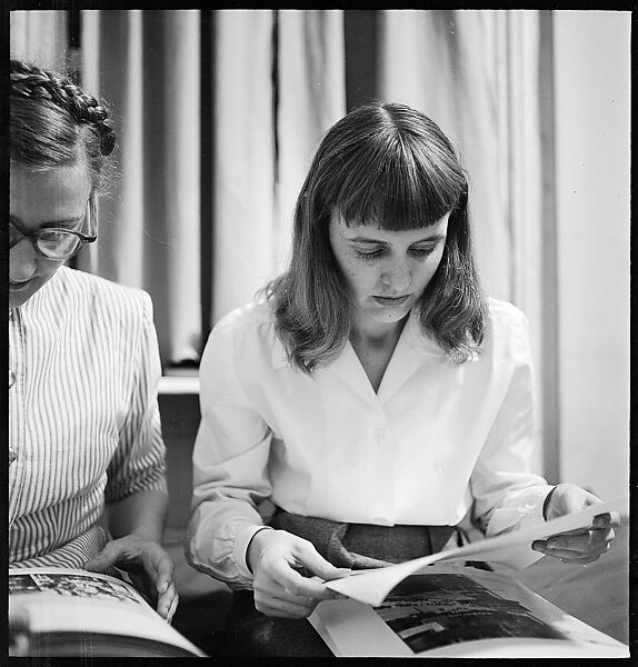 [168 Portraits, Views, and Studies: Unidentified Woman Looking at Photographs with Friend, Walking in Central Park Zoo, and Related Park and Skyline Views, New York City], Walker Evans (American, St. Louis, Missouri 1903–1975 New Haven, Connecticut), Film negative